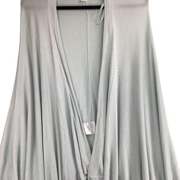 Lululemon Sweater Wrap Shrug Draped Size OS Silk Blend Light Blue Super Soft - Picture 3 of 6